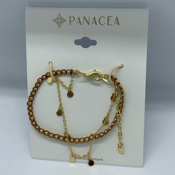 Panacea Jewelry - PANACEA Gold Beaded Bracelet
